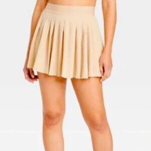 Vanilla Star Pleated Off White Tennis Skort Size Large